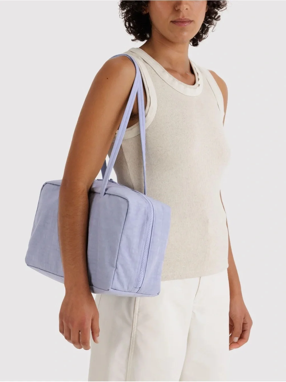 NWT BAGGU Medium Bowler Bag - Mist
